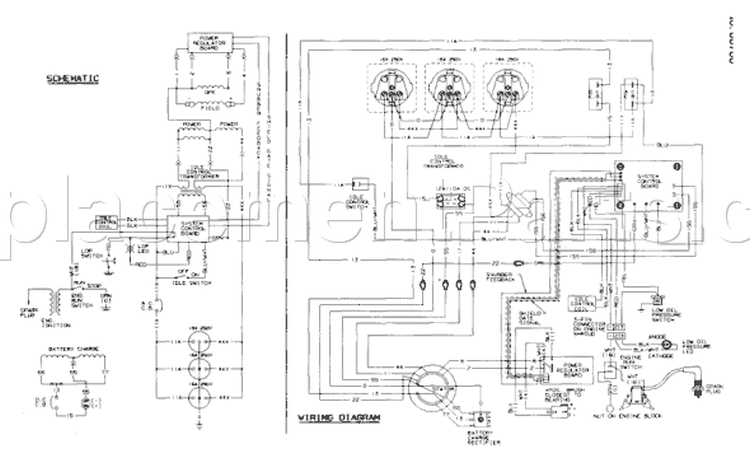 Page D Diagram and Parts List for 9538-1  Briggs and Stratton Generator